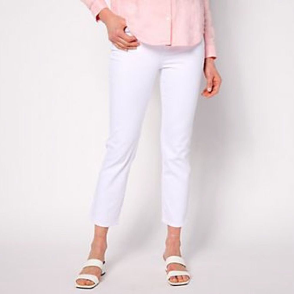 NYDJ Curve Shaper Sheri Slim Ankle Jean - Optic White size 6‎ nwt